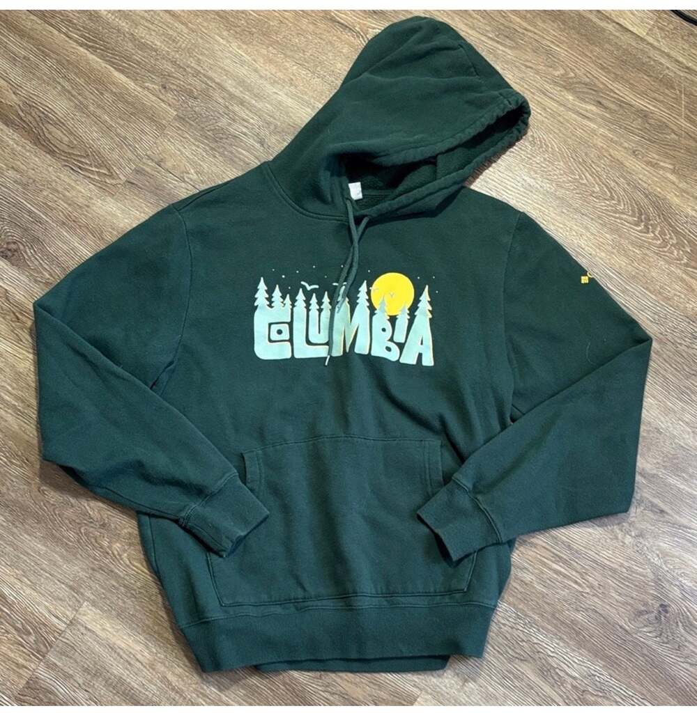 Columbia Sportswear Forest Moon Graphic Pullover Hoodie Green Small